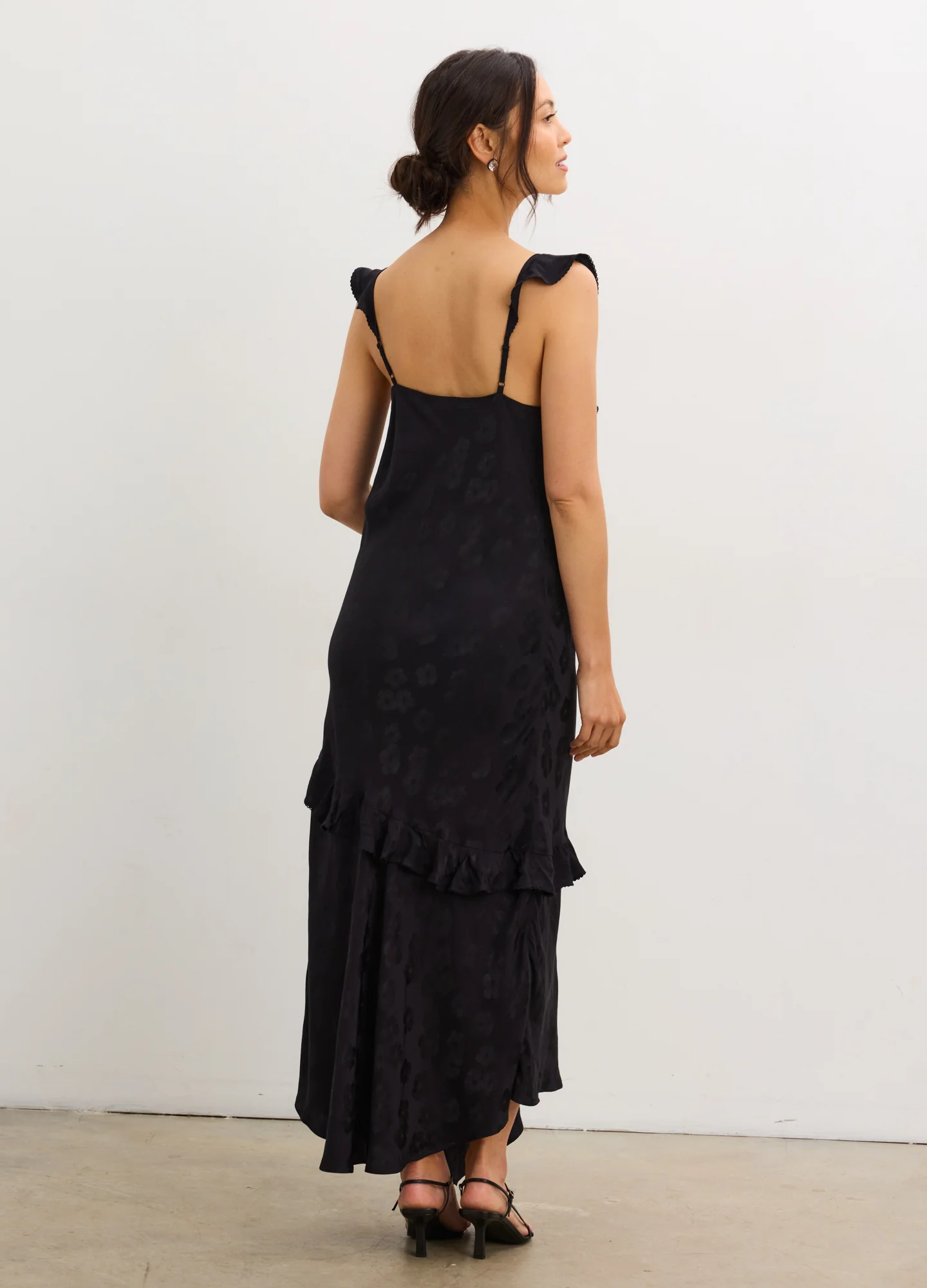 The Amelia Jacquard Bias Slip Dress - Image 4