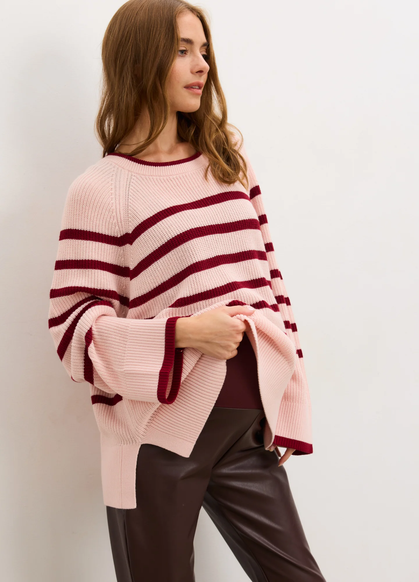 The Carly Striped Shaker Pullover - Image 2