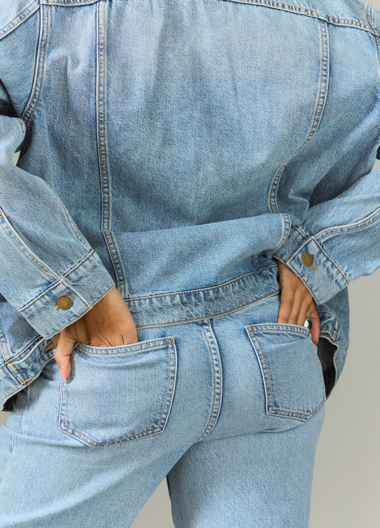 The Classic Maternity Jean Jacket - Image 5