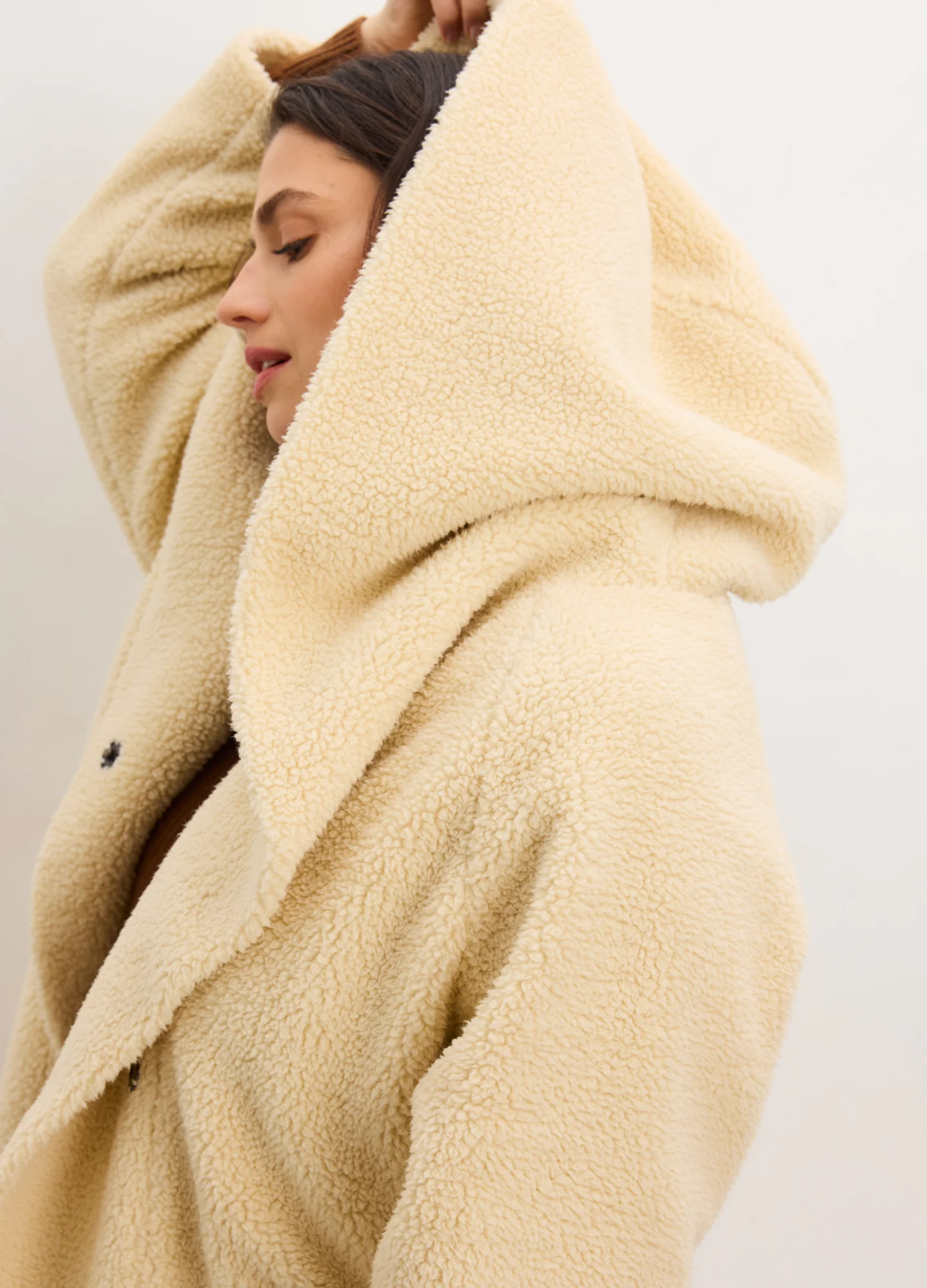 The Coco Shearling Cocoon Coat - Image 2