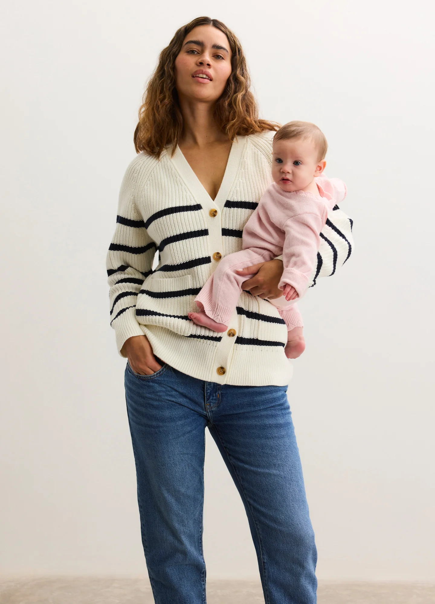 The Cotton Marlow Stripe Cardigan - Image 3