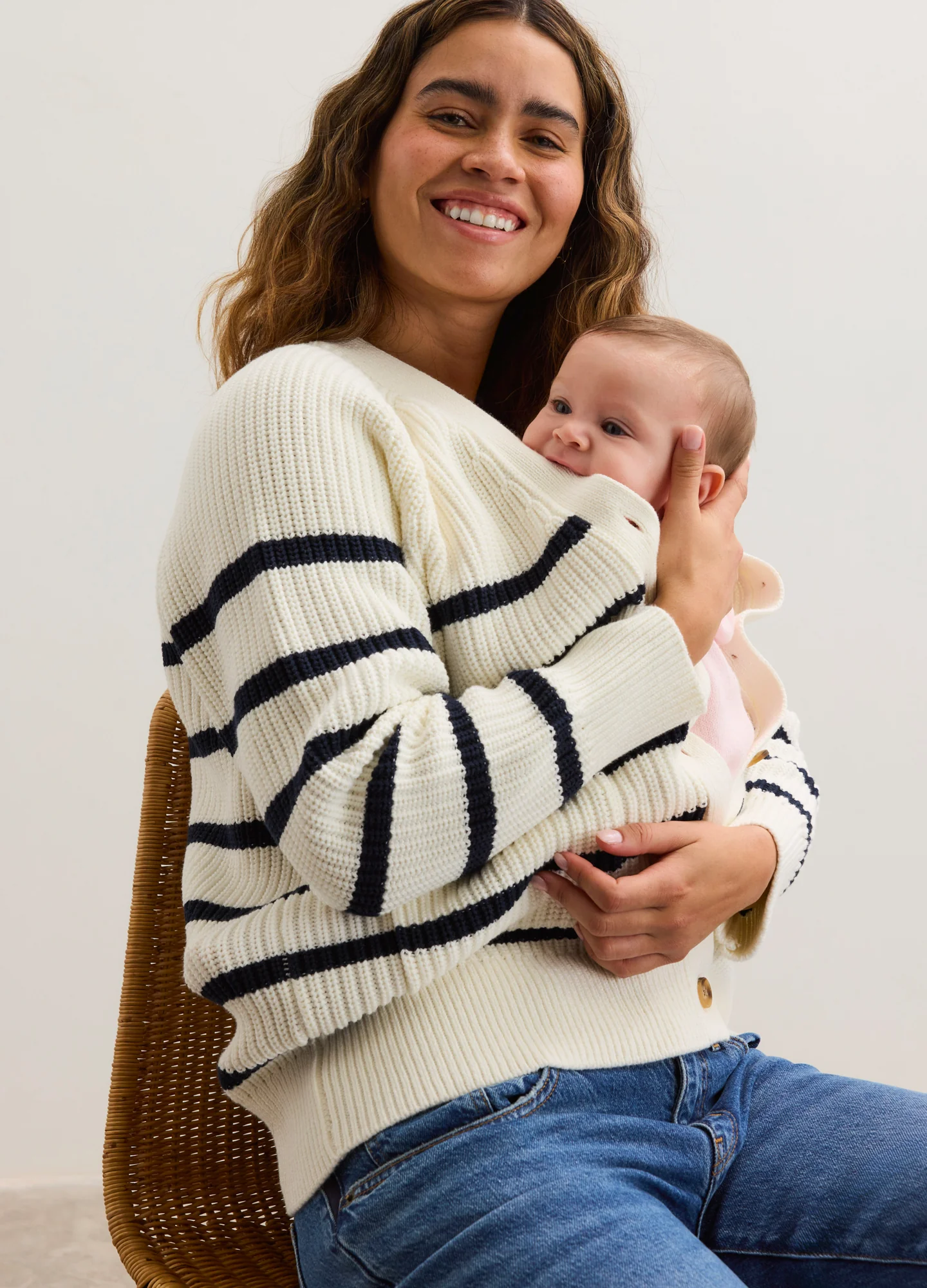 The Cotton Marlow Stripe Cardigan - Image 5
