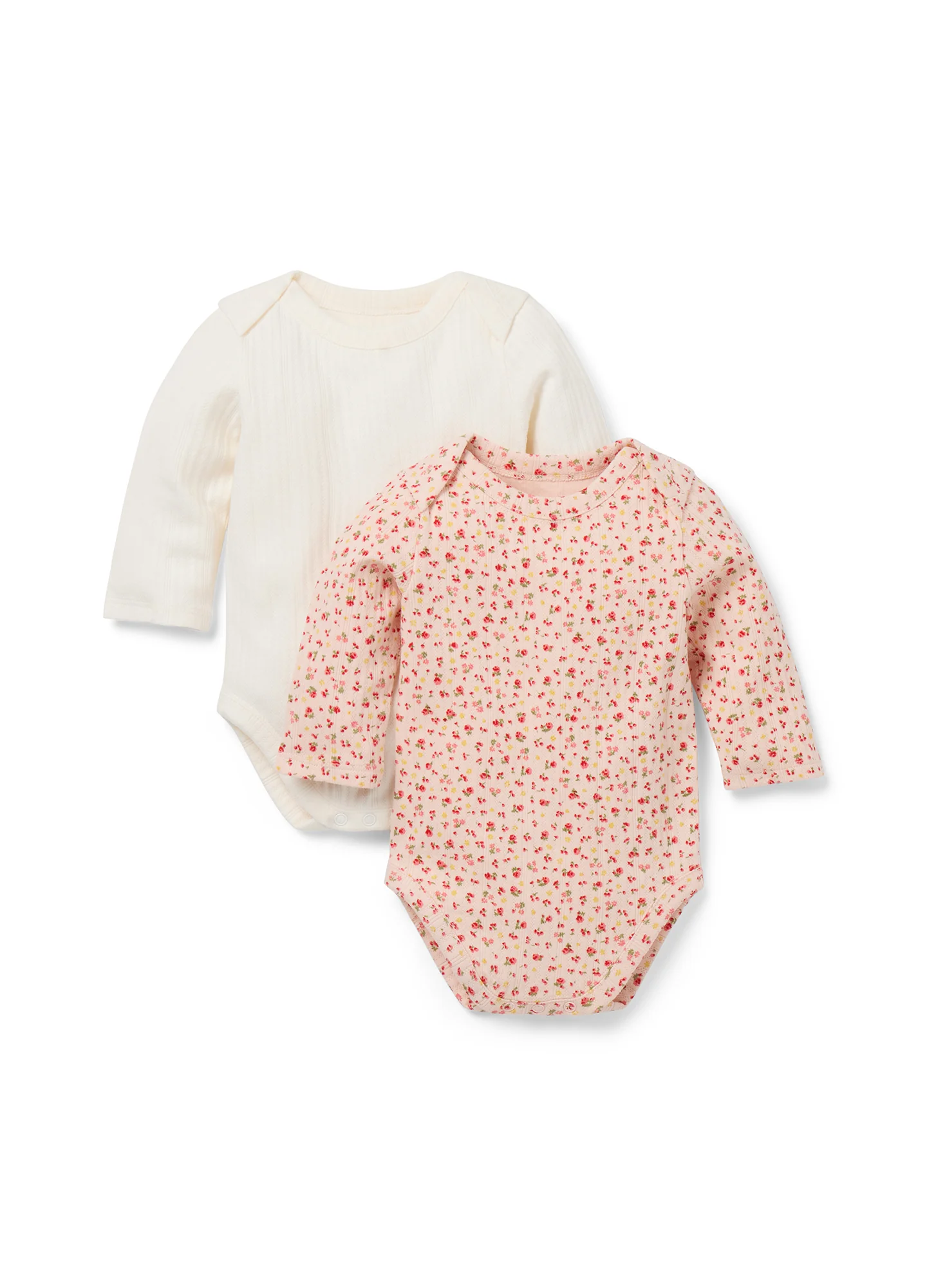The Cotton Pointelle Bodysuit 2PK