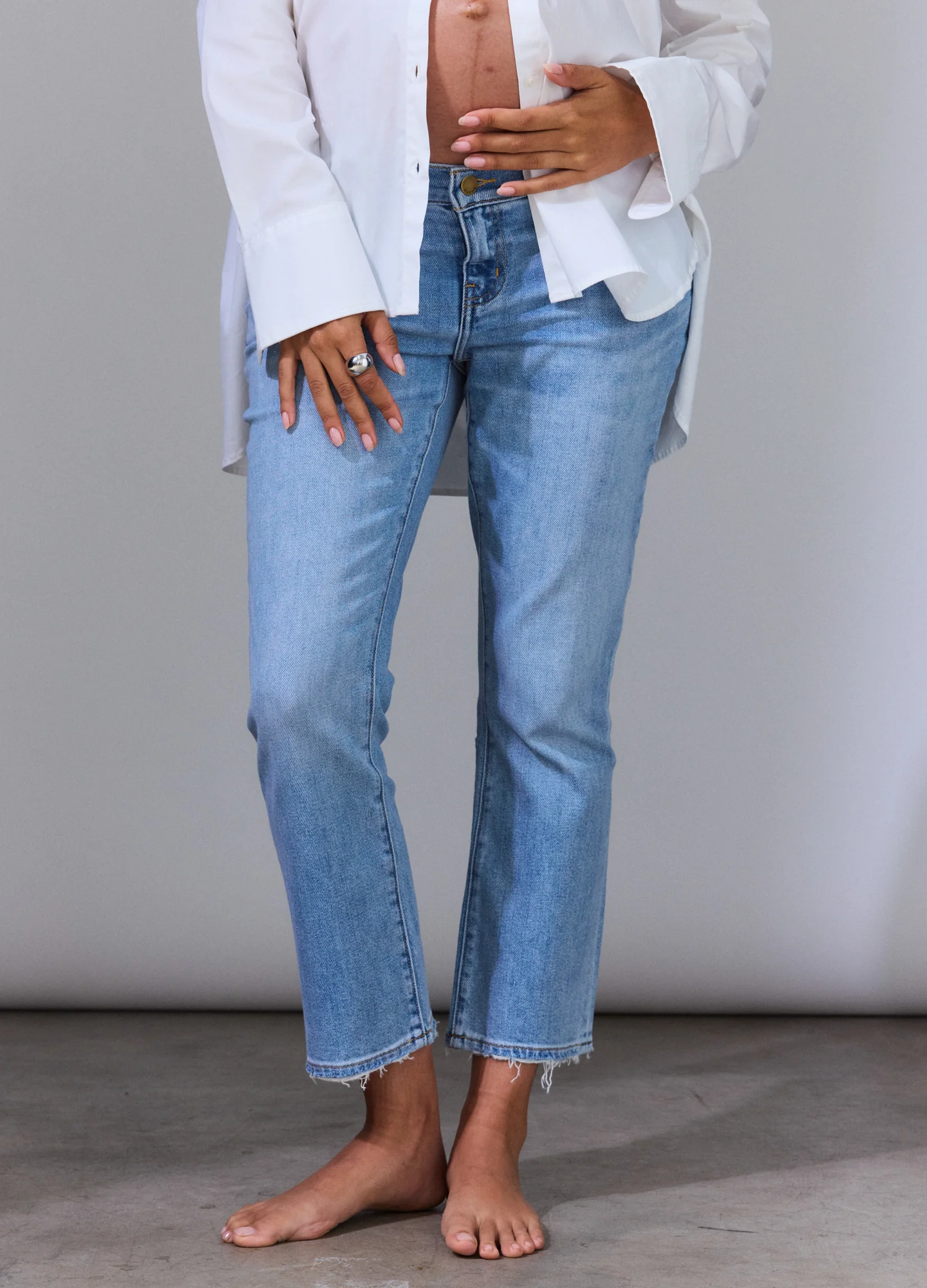 The Crop Maternity Jean - Image 3