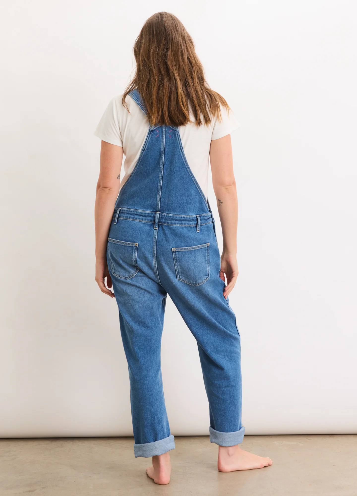 The Denim Maternity Overall - Image 3