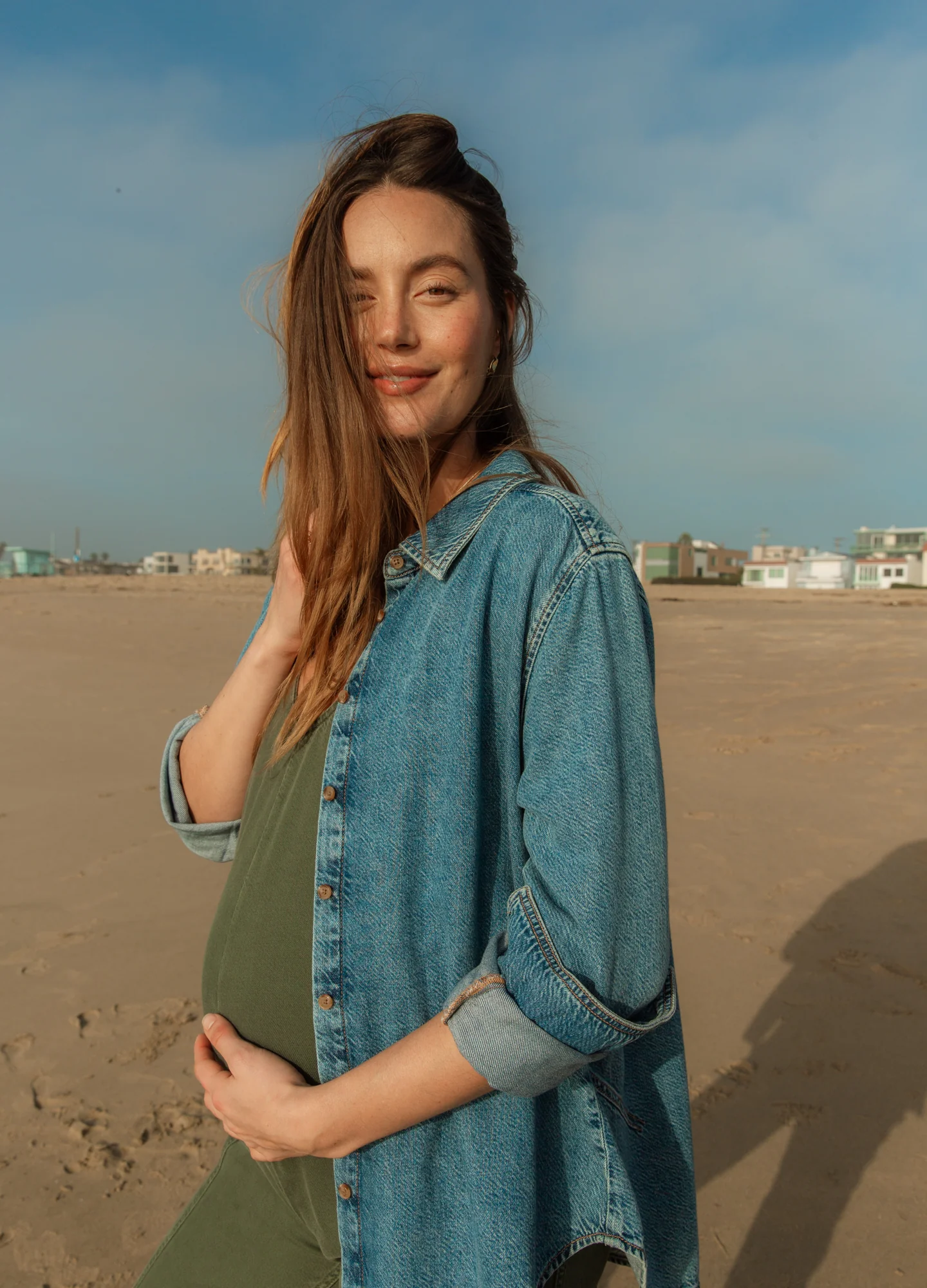 The Drapey Denim Boyfriend Shirt