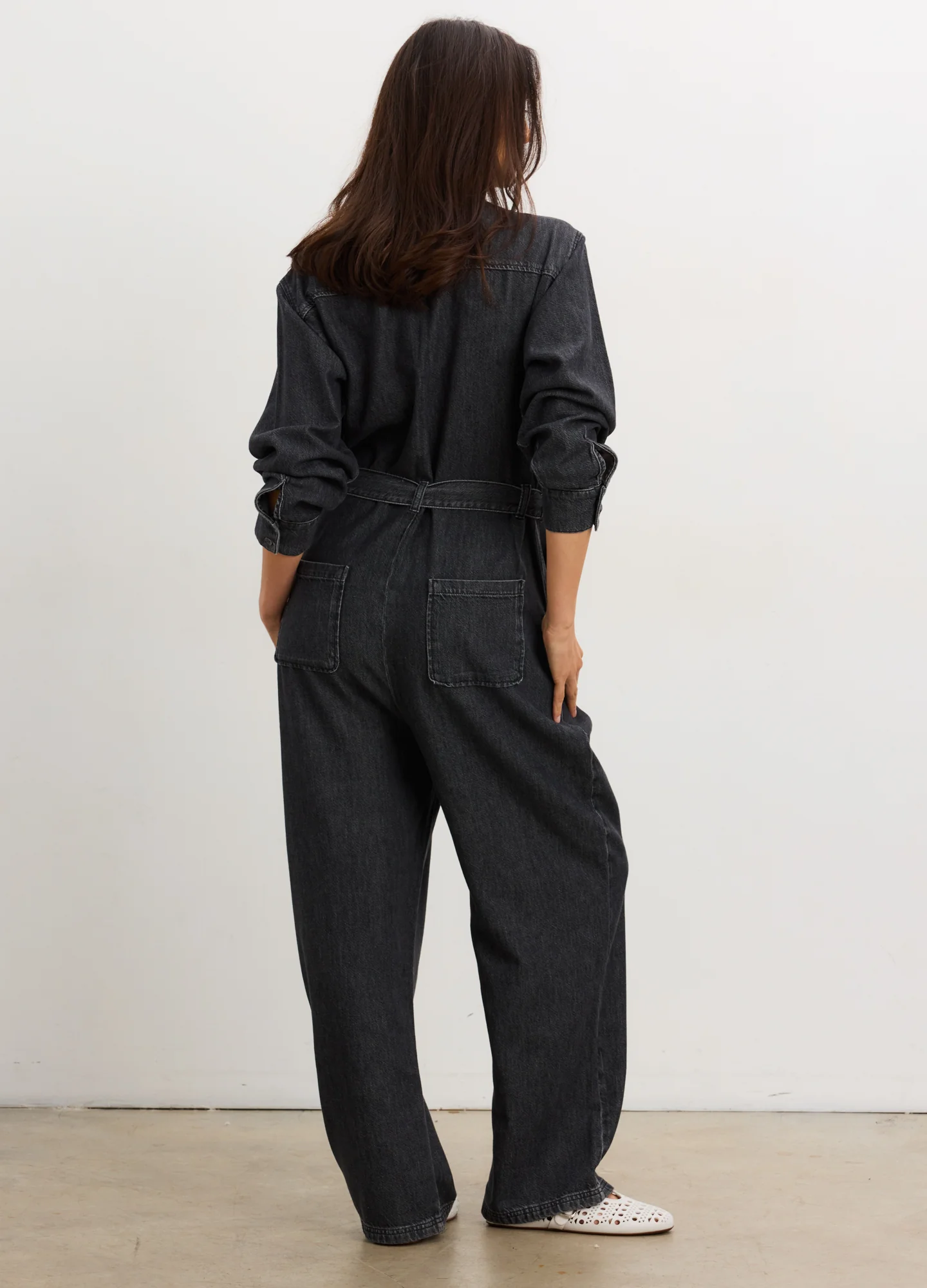 The Drapey Denim Jumpsuit - Image 5