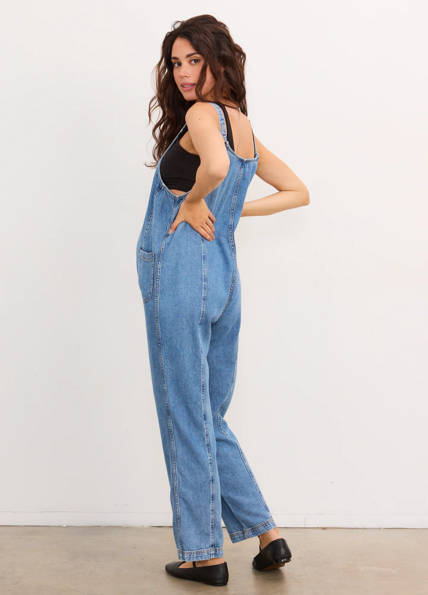 The Drapey Denim Nora Jumpsuit - Image 4