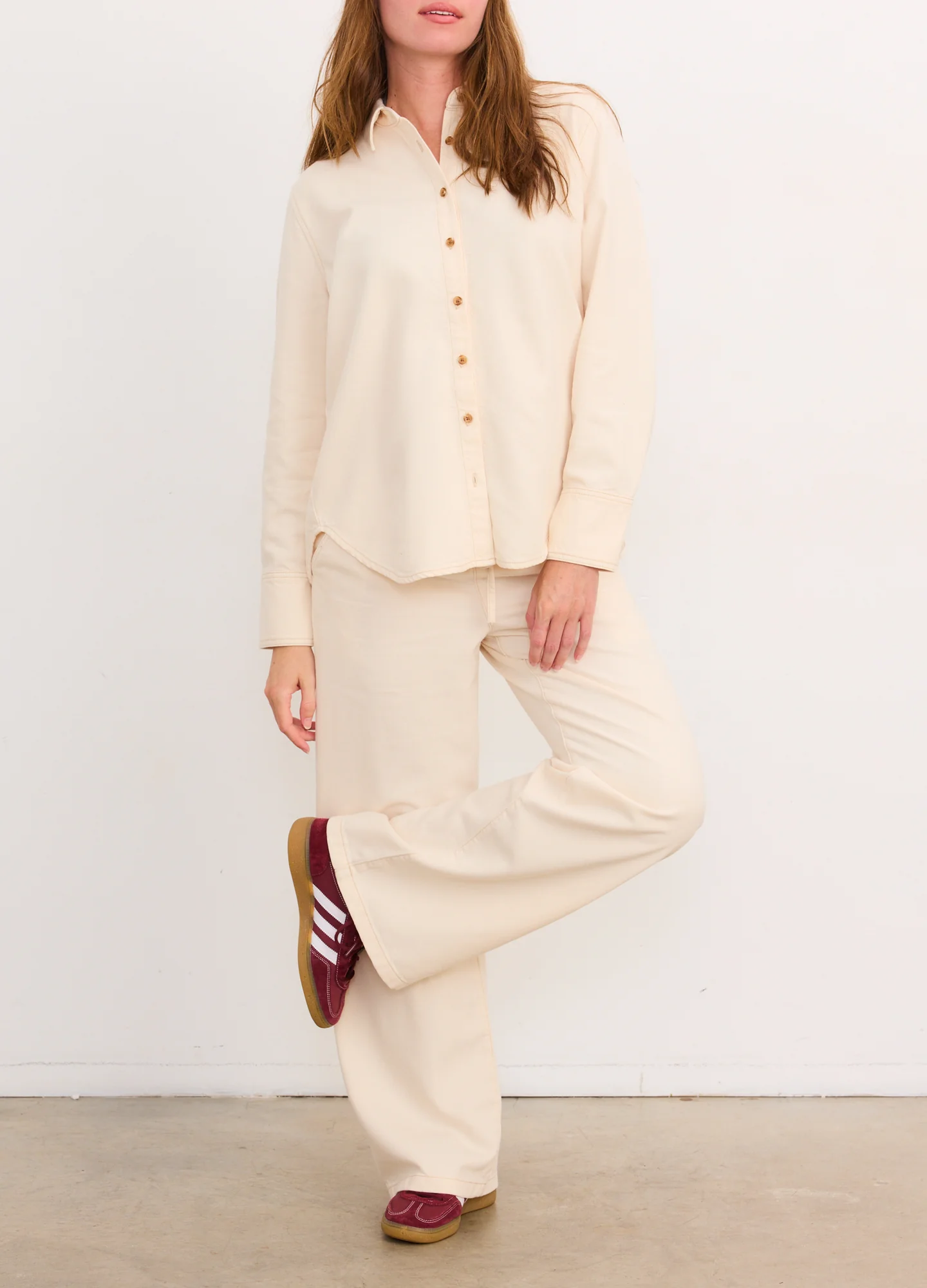 The Drapey Denim Wide Leg Pant - Image 3