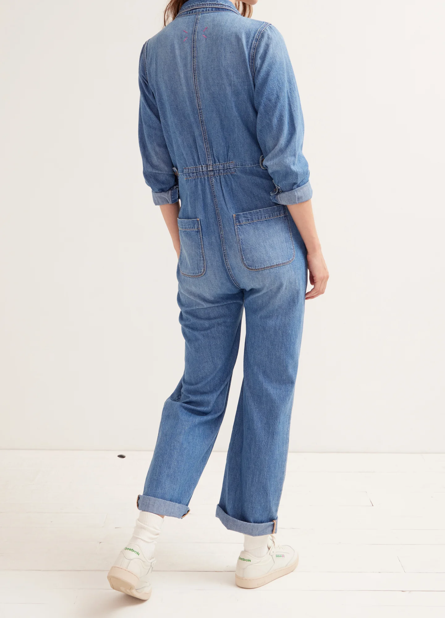 The Everyday Nursing Denim Jumpsuit - Image 3