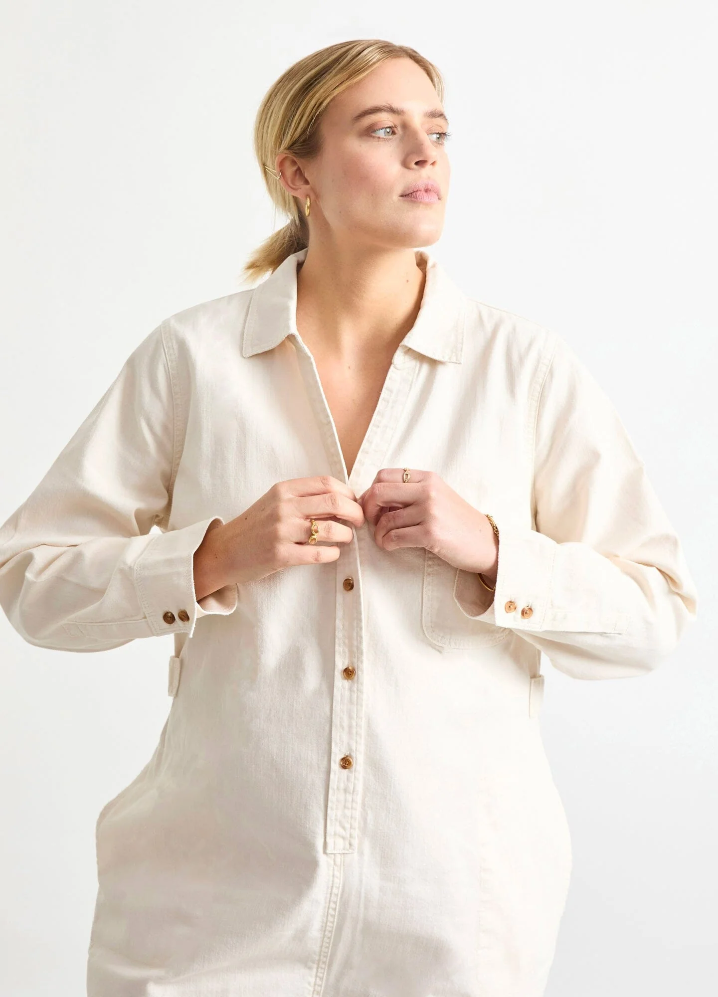 The Everyday Nursing Denim Jumpsuit - Image 3