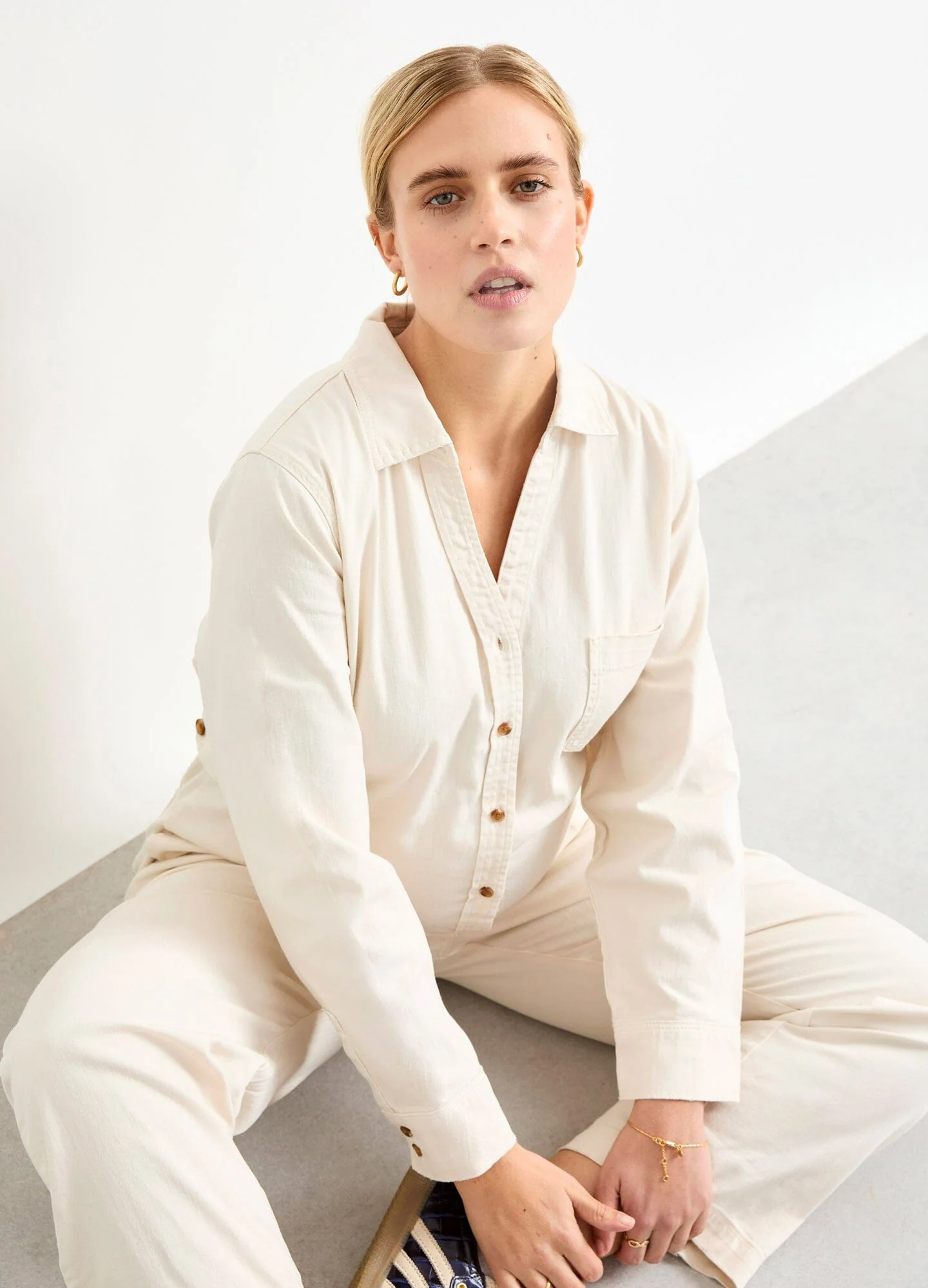 The Everyday Nursing Denim Jumpsuit - Image 5