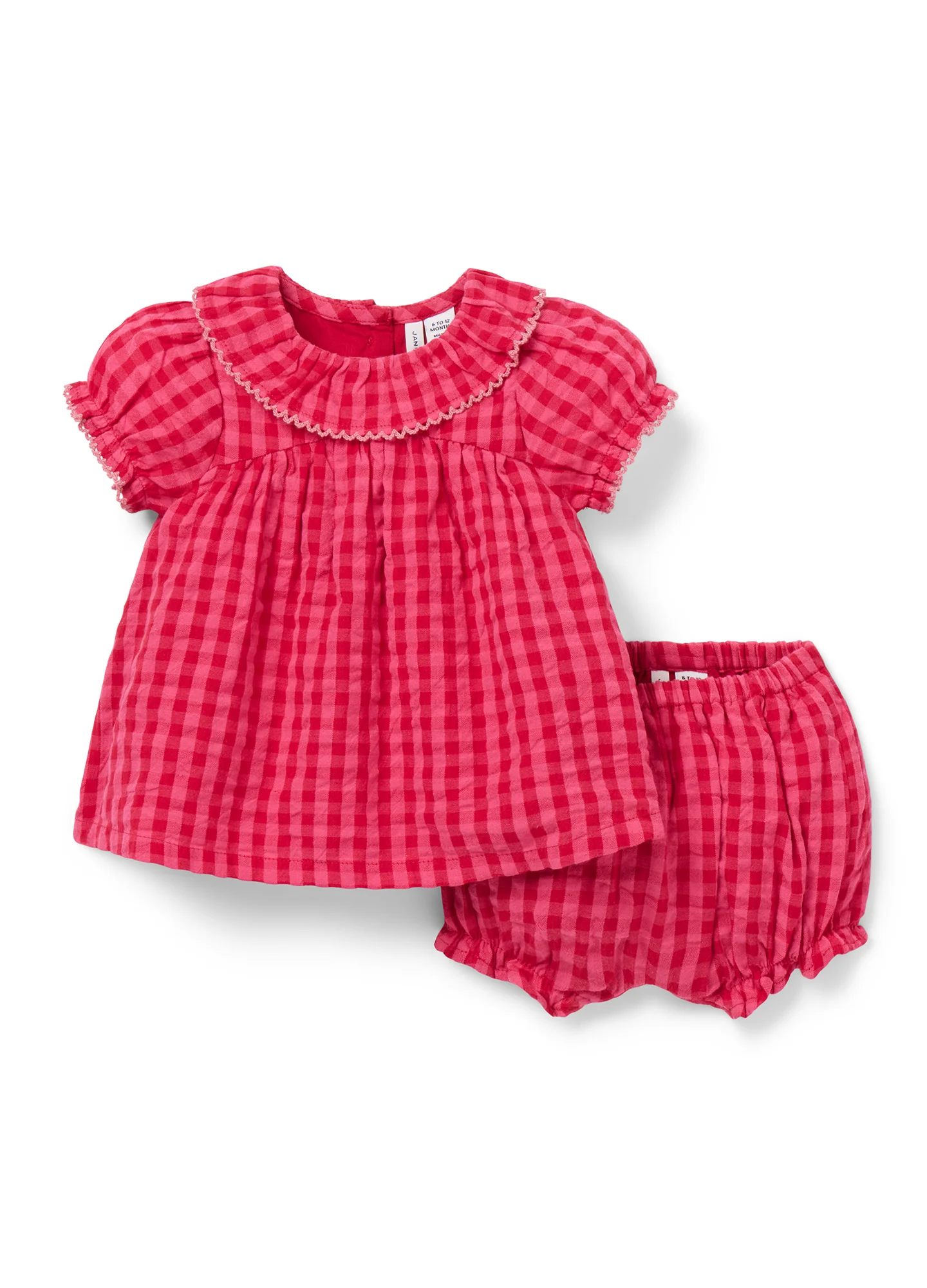 The Gingham Matching Baby Set
