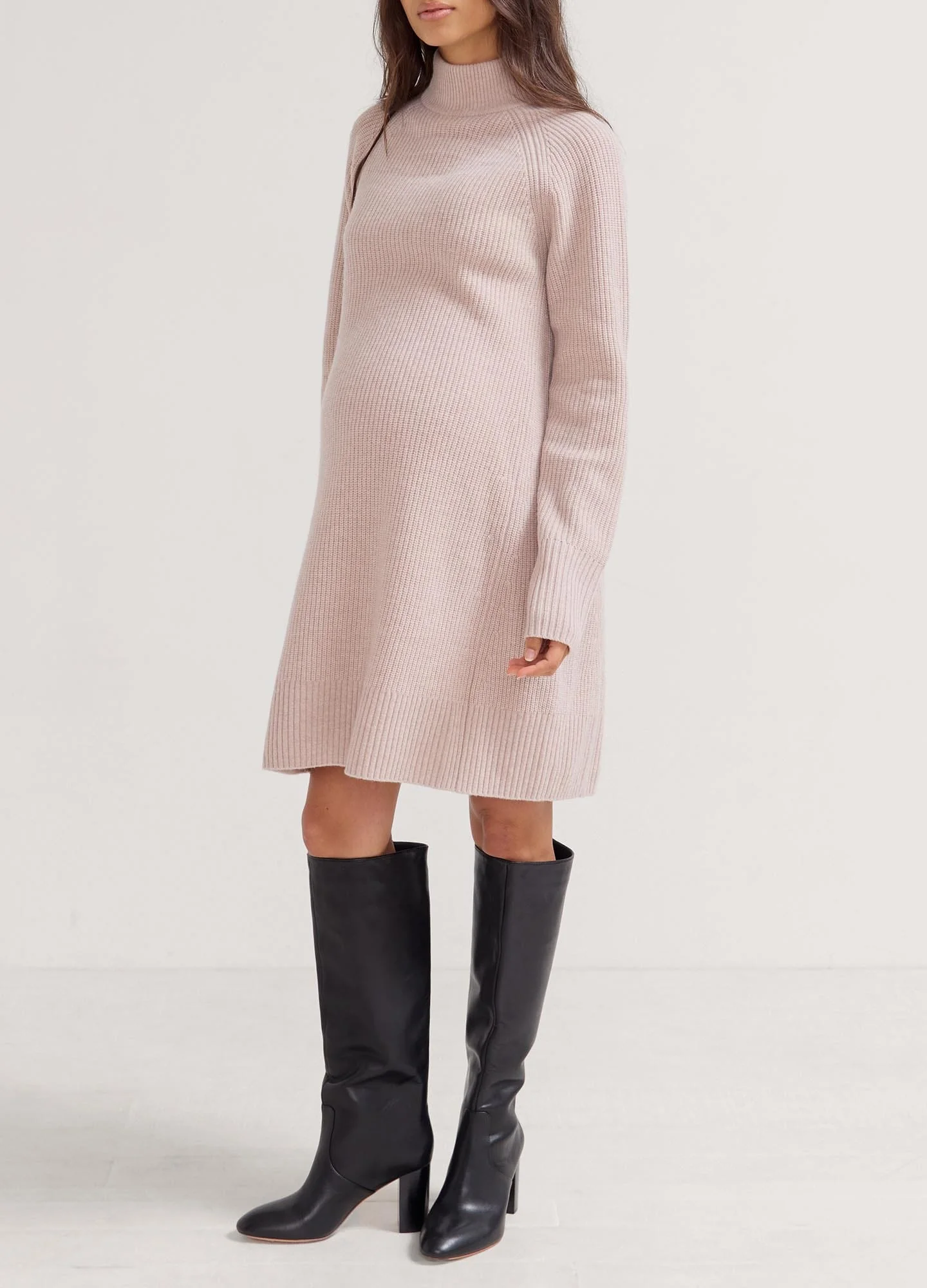 The Irina Shaker Mini Sweater Dress - Image 3