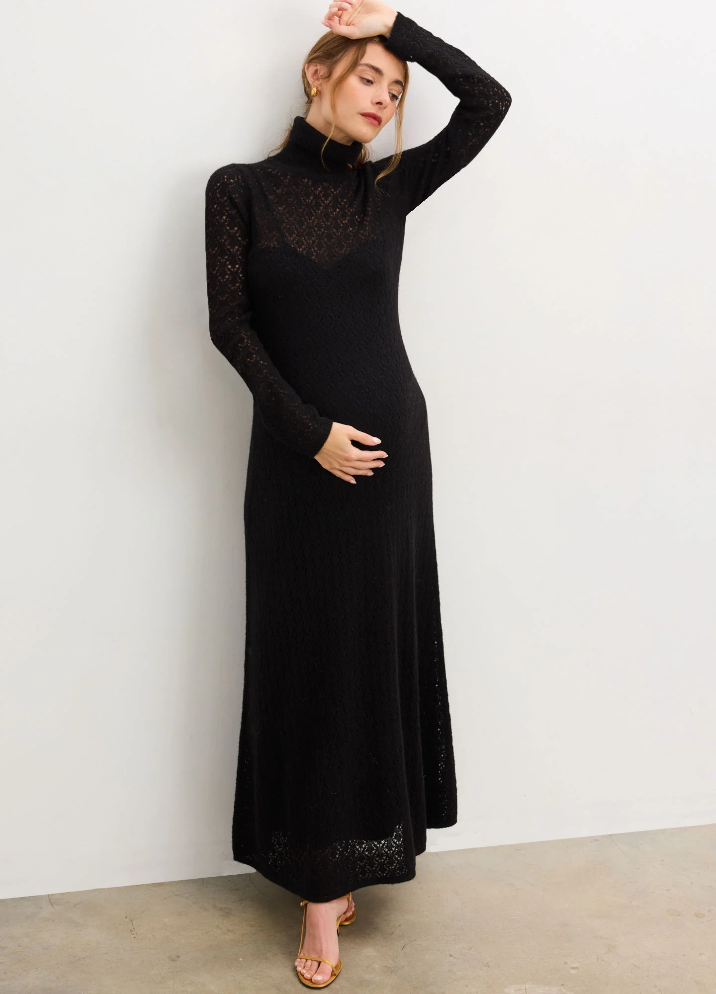 The Luella Knit Pointelle Dress - Image 3
