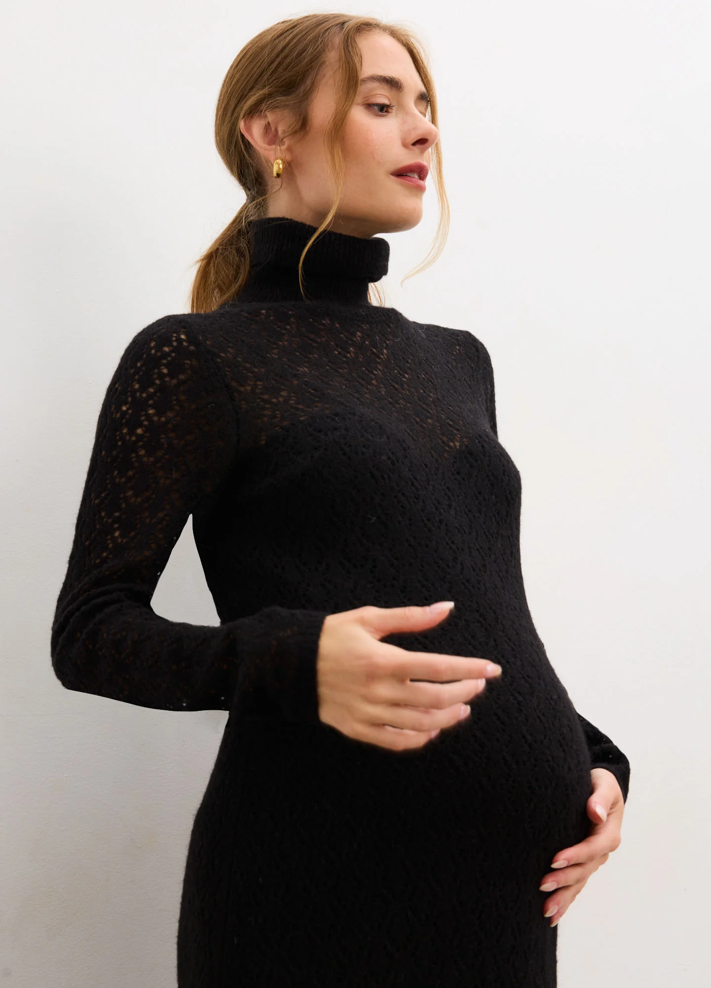 The Luella Knit Pointelle Dress - Image 6