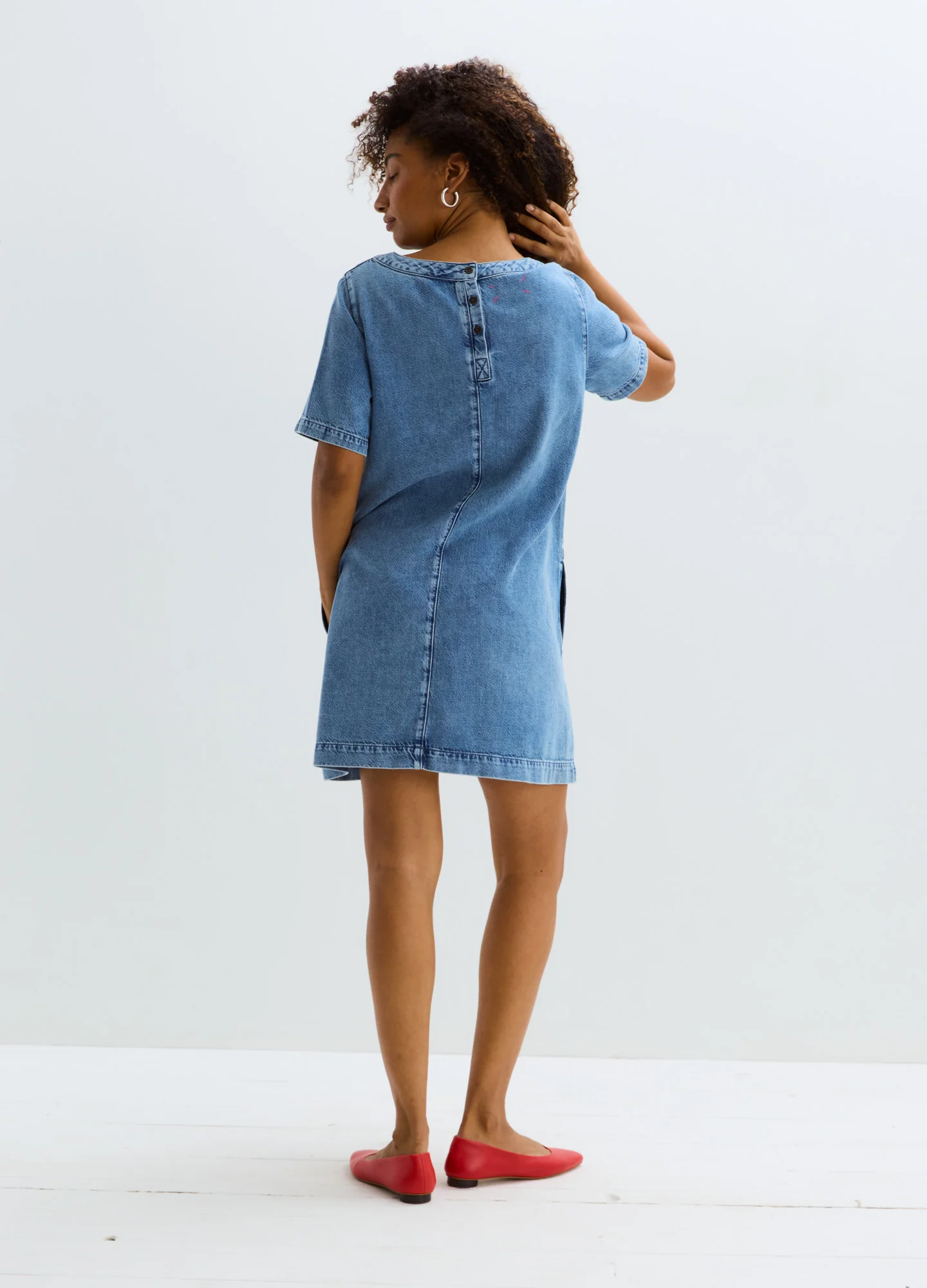 The Mama Denim Dress - Image 3