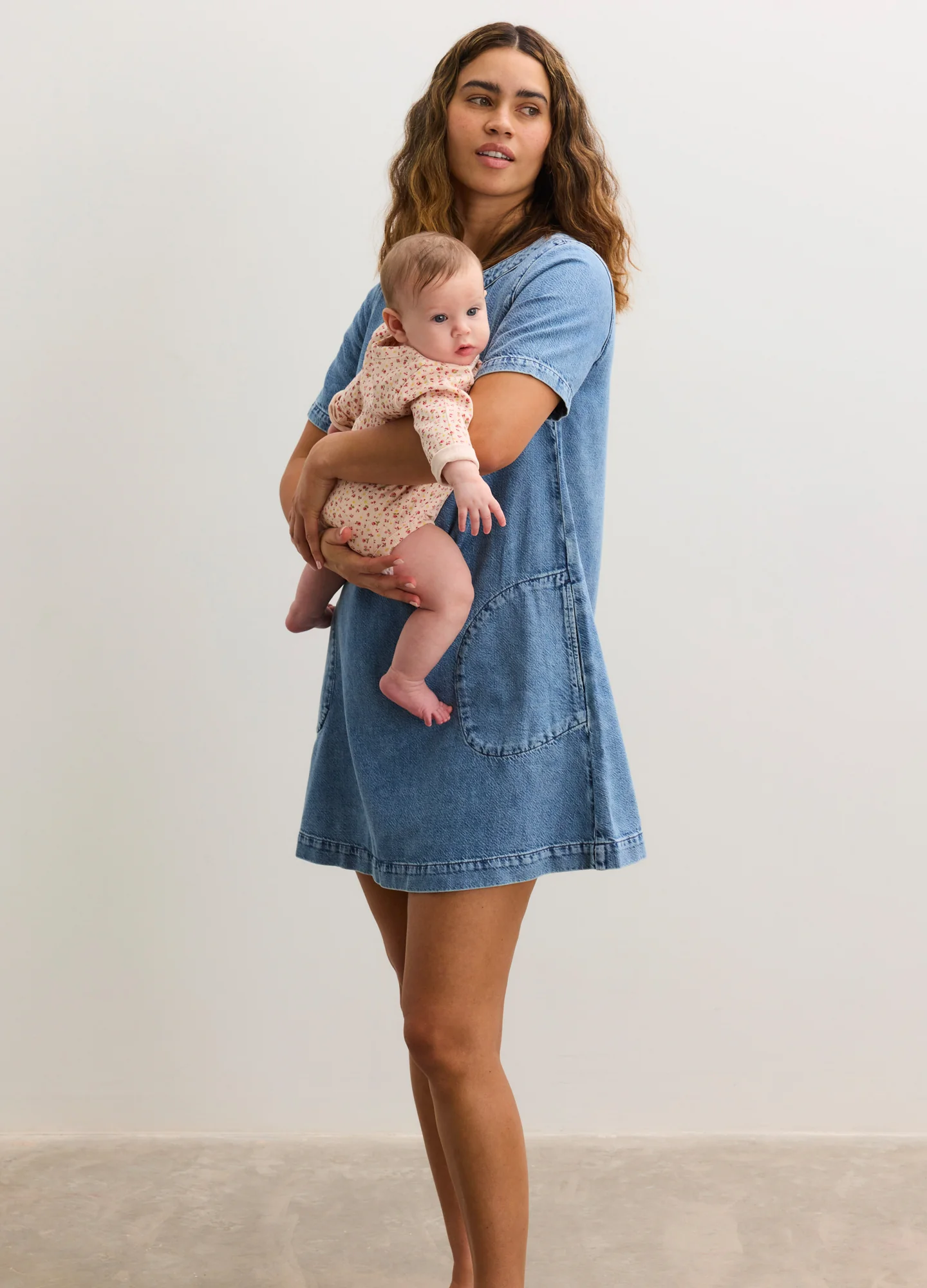The Mama Denim Dress - Image 5