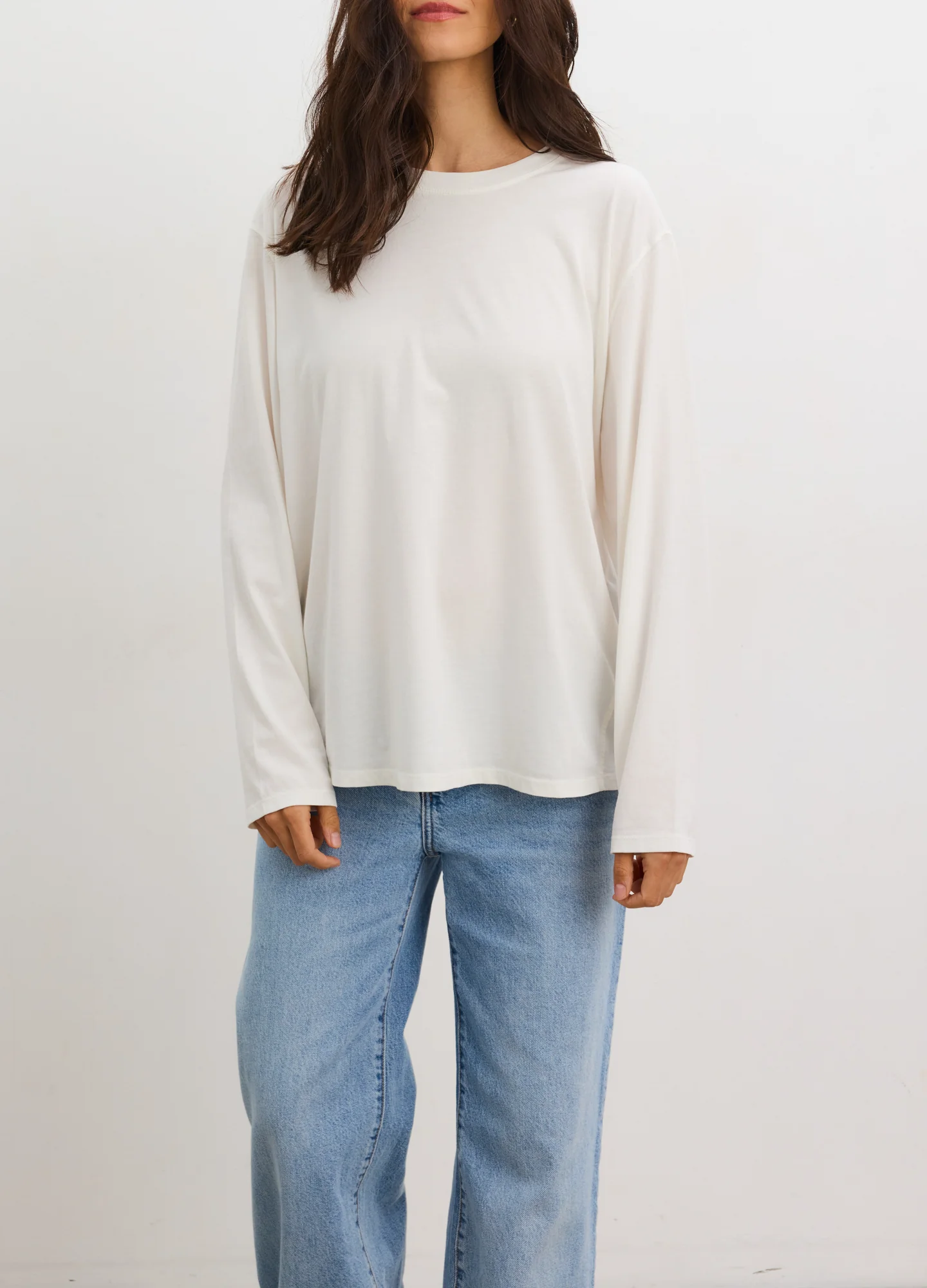 The Washed Cotton Long Sleeve Tshirt - Image 3