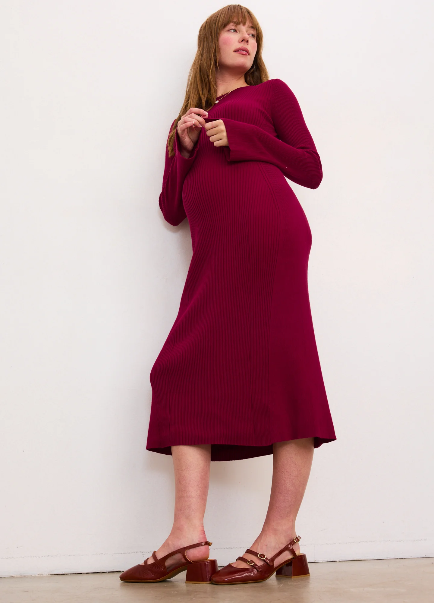 The Odette Ribbed Midi Dress - Image 4