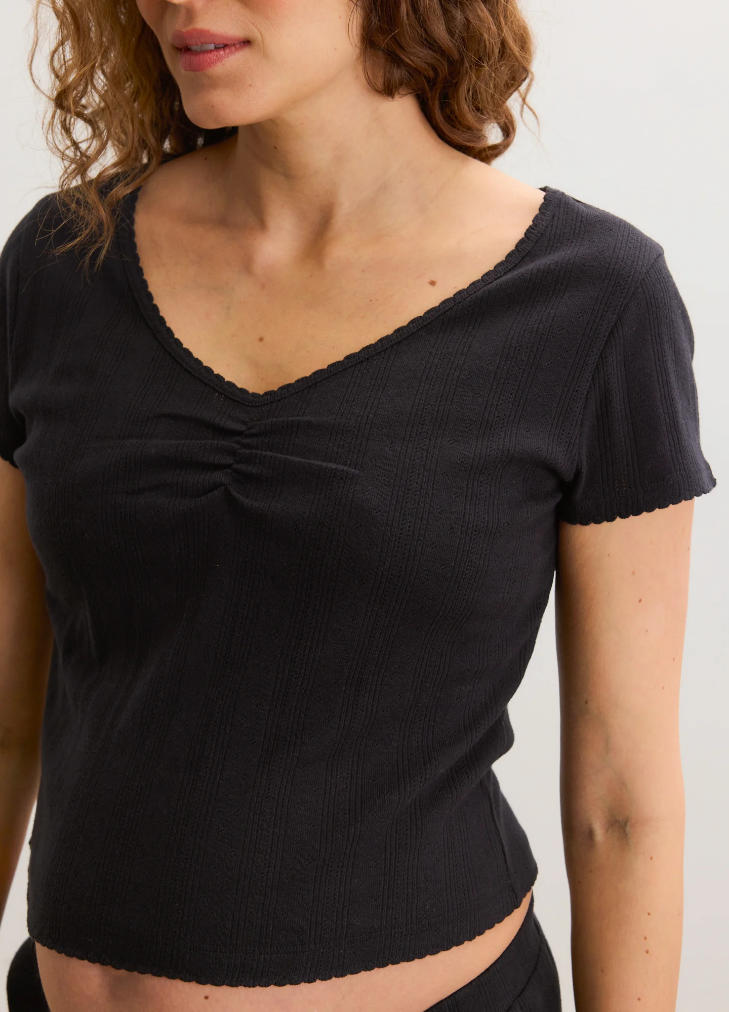 The Pointelle Sweetheart Tee - Image 5