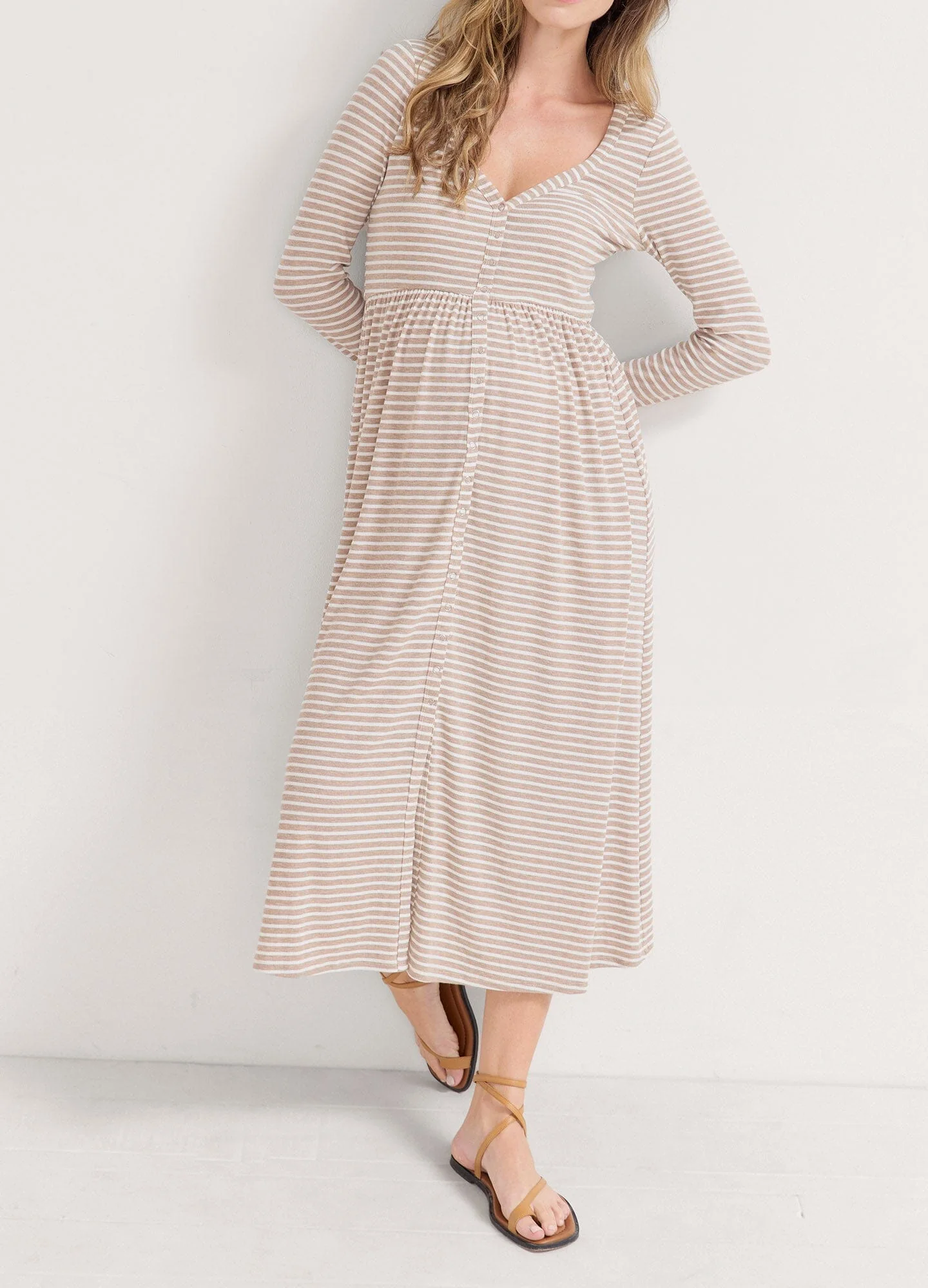 The Softest Rib Nursing Dress - Image 3