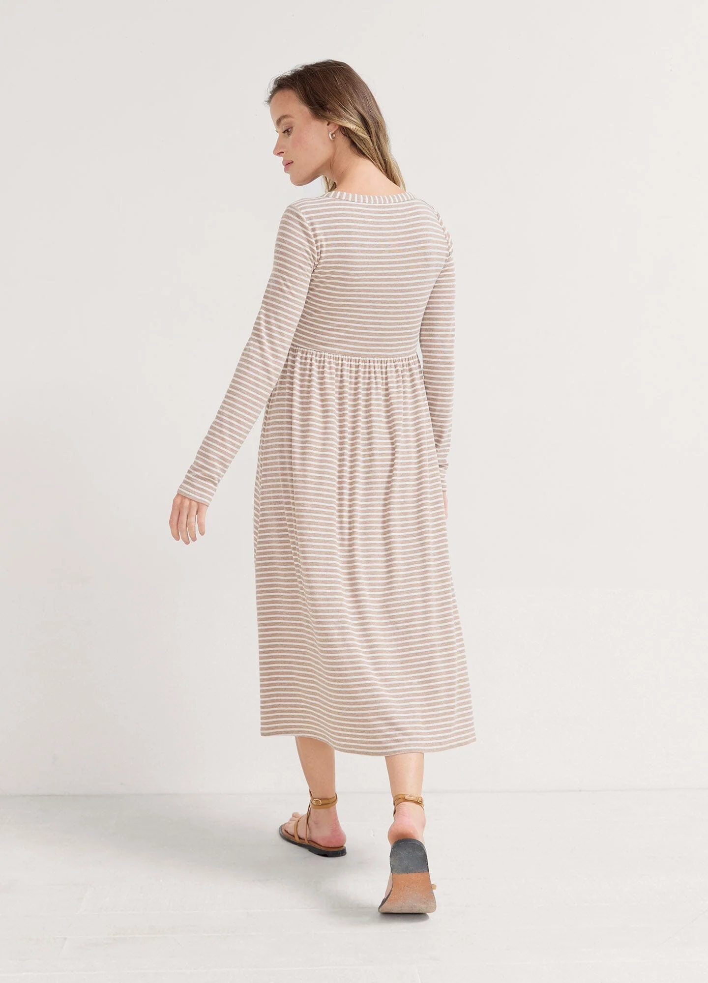 The Softest Rib Nursing Dress - Image 4