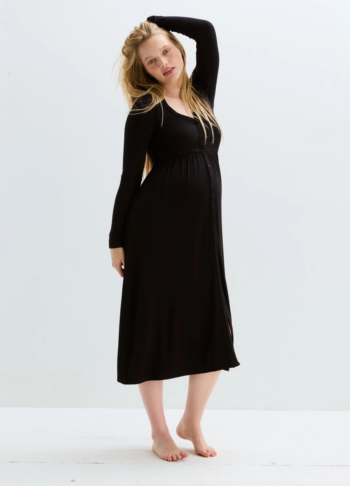The Softest Rib Nursing Dress