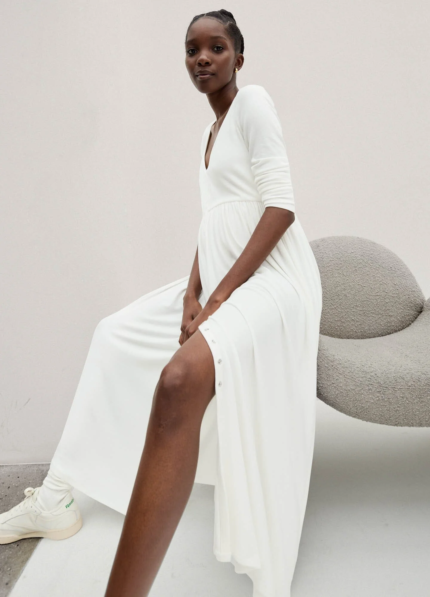 The Softest Rib Nursing Dress - Image 4