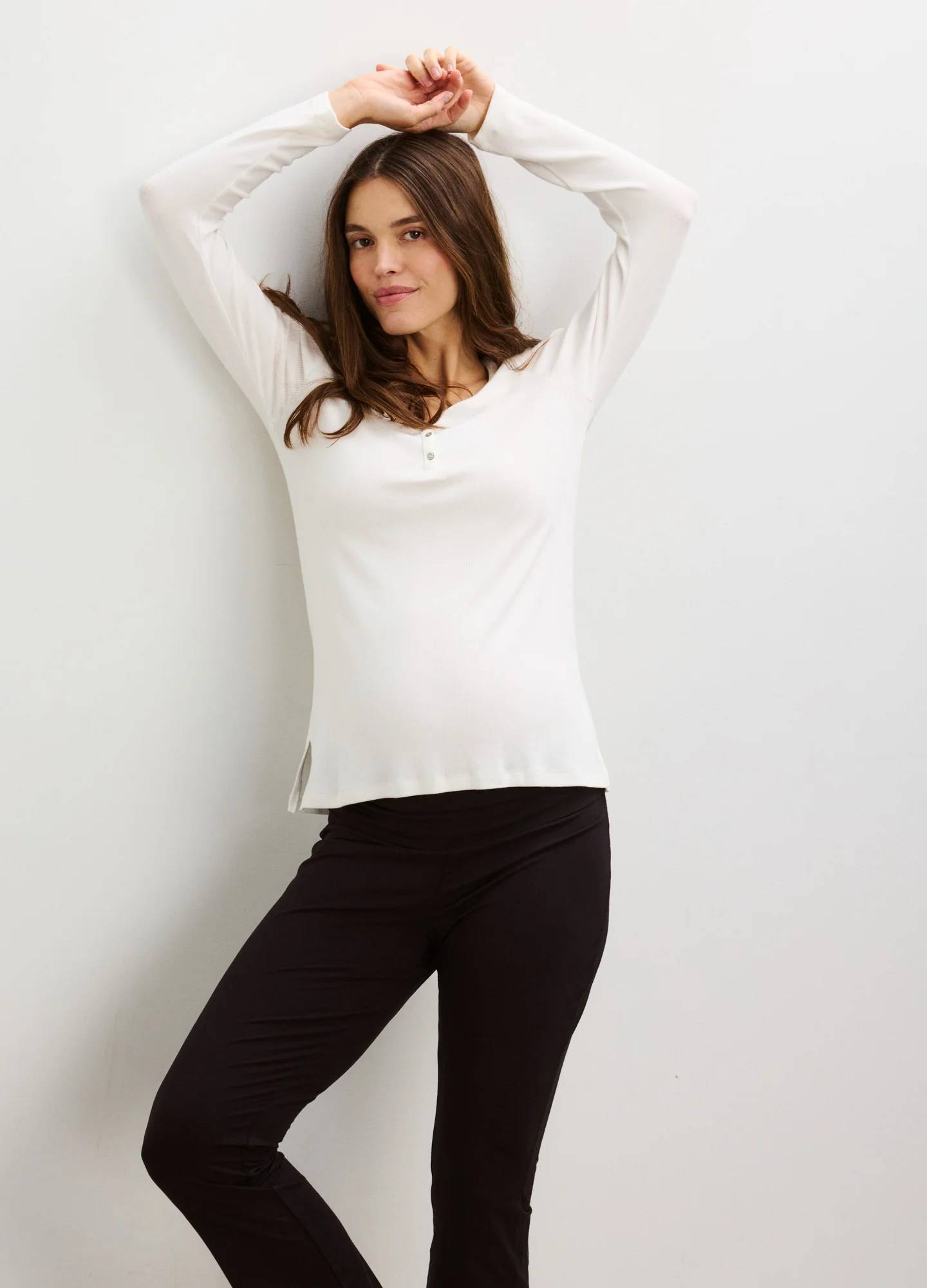 The Softest Rib Nursing Henley