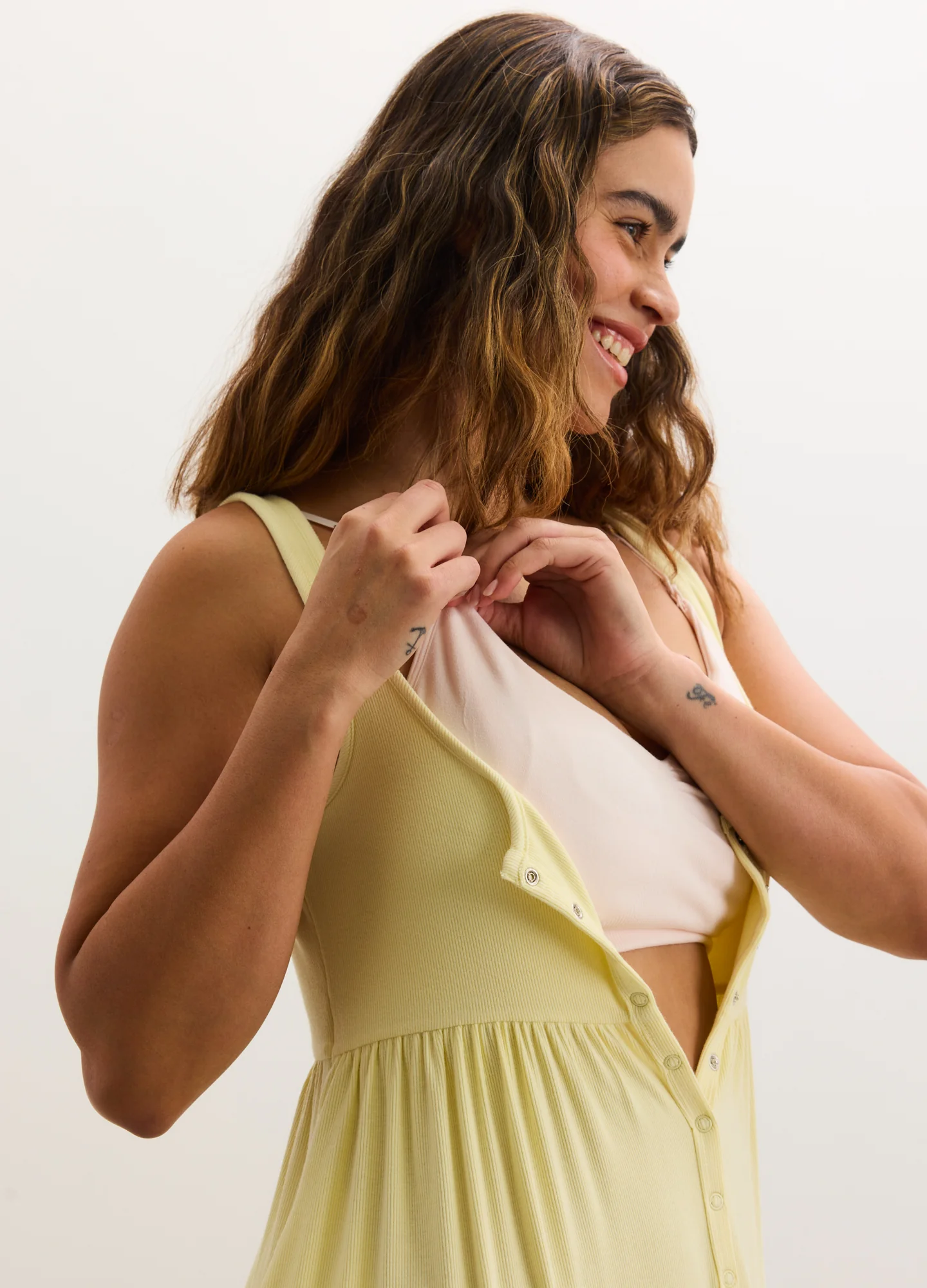 The Softest Rib Nursing Tank Dress - Image 3