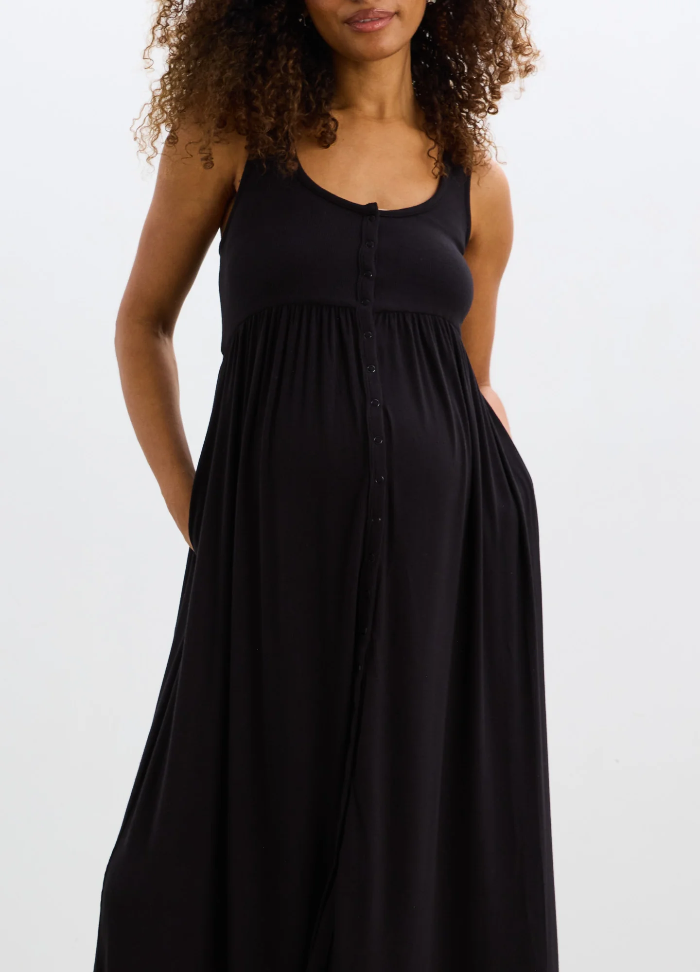 The Softest Rib Nursing Tank Dress - Image 2