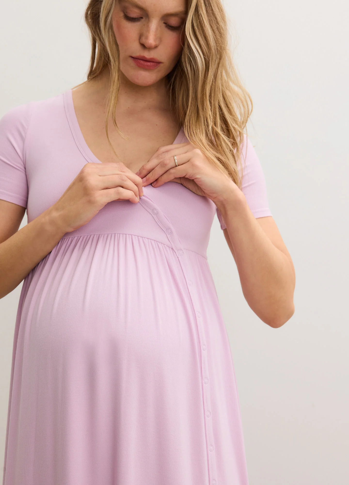 The Softest Rib Side Seam Nursing Maxi Dress - Image 5