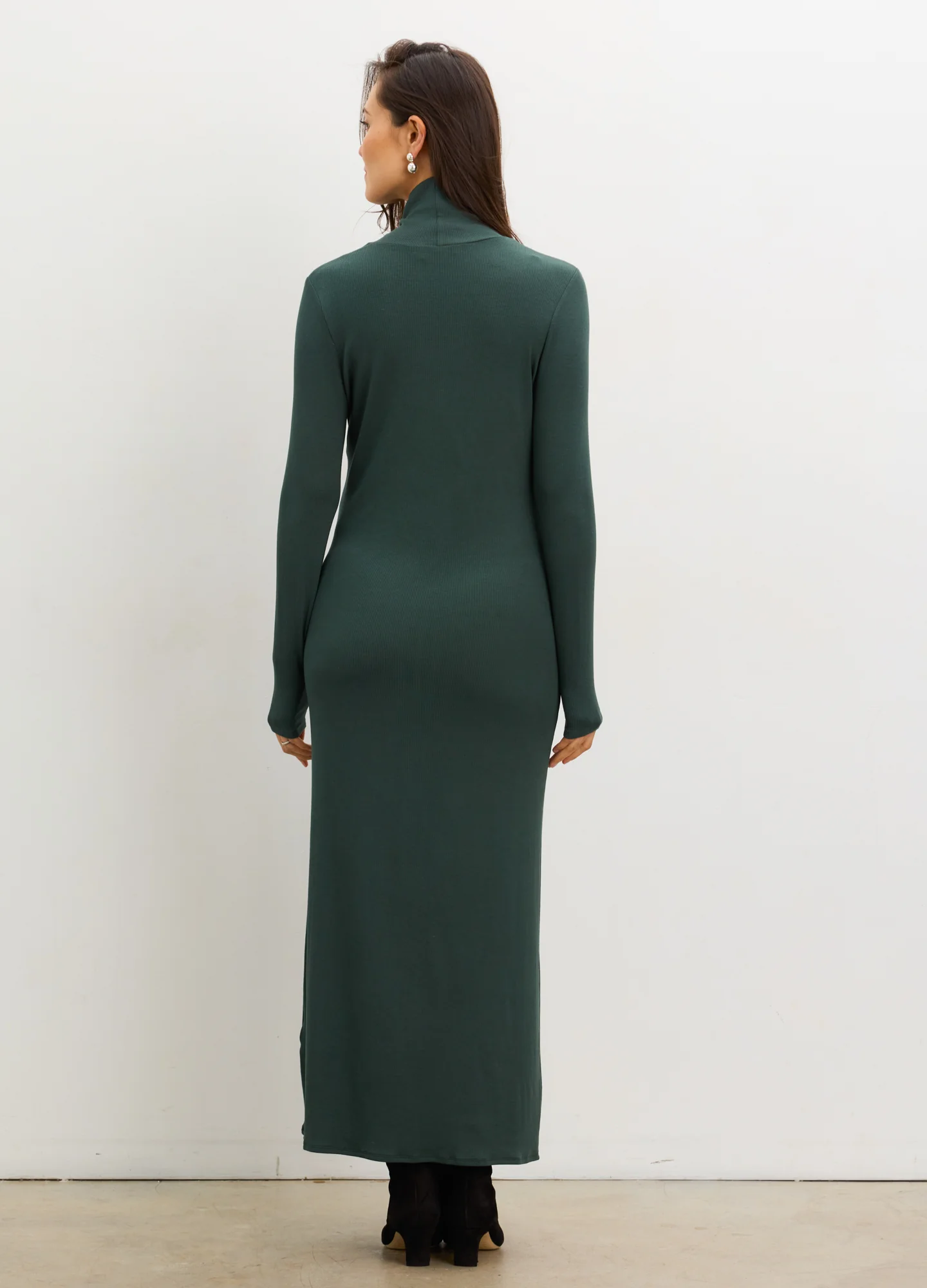 The Softest Rib Turtleneck Dress - Image 5