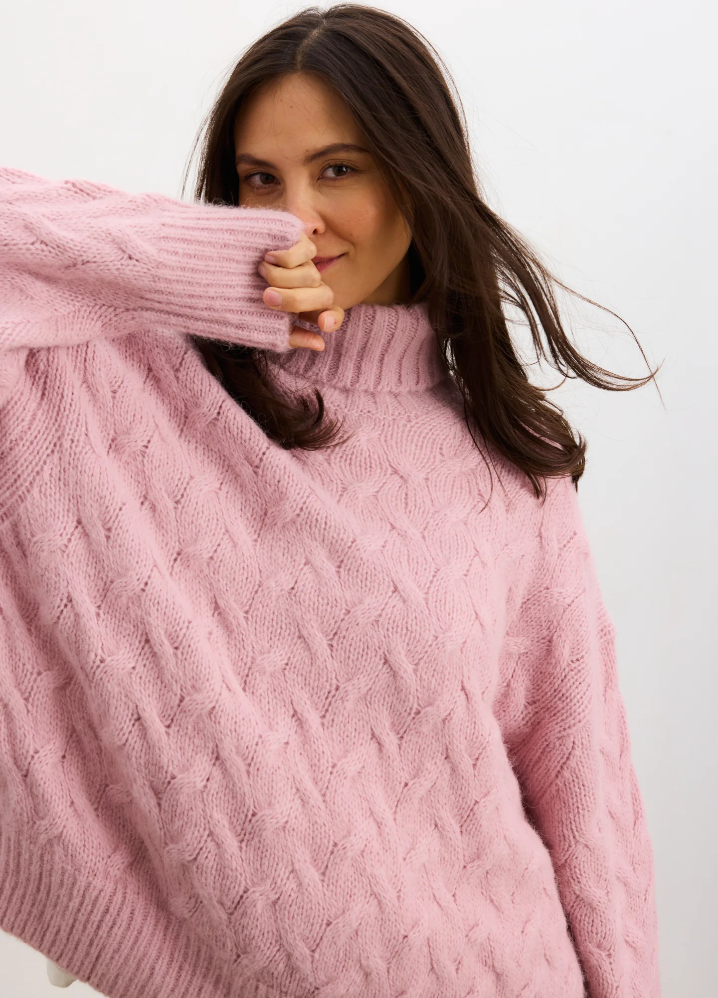The Sophie Alpaca Cable Turtleneck