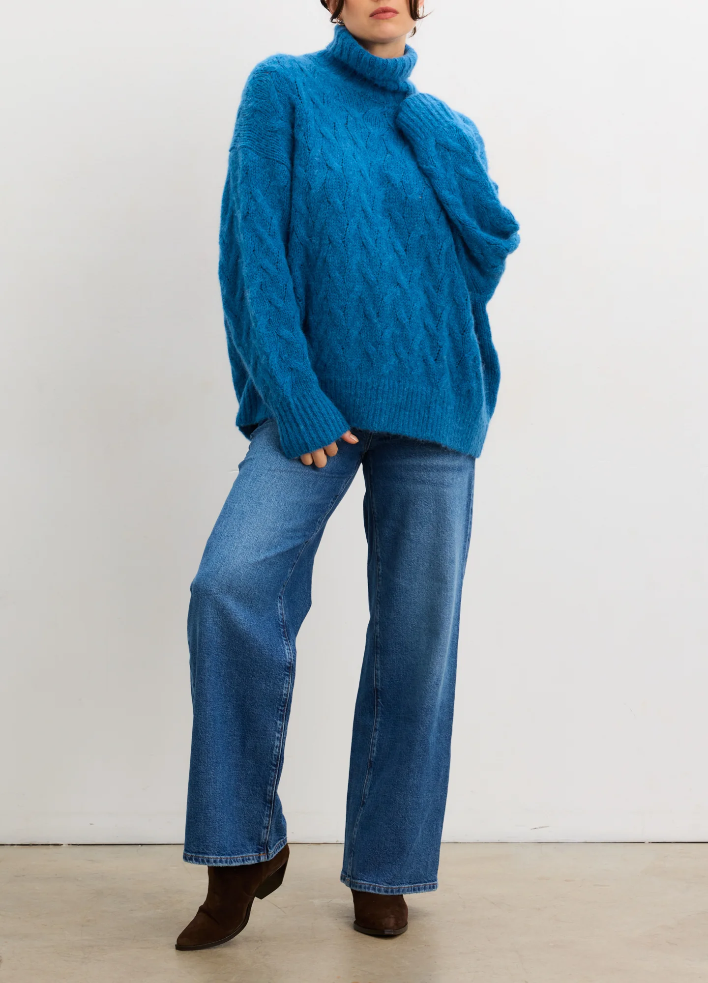 The Sophie Alpaca Cable Turtleneck - Image 3