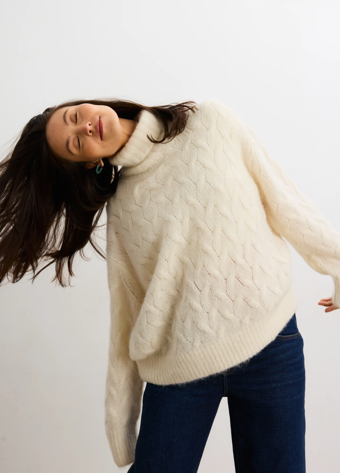 The Sophie Alpaca Cable Turtleneck - Image 3