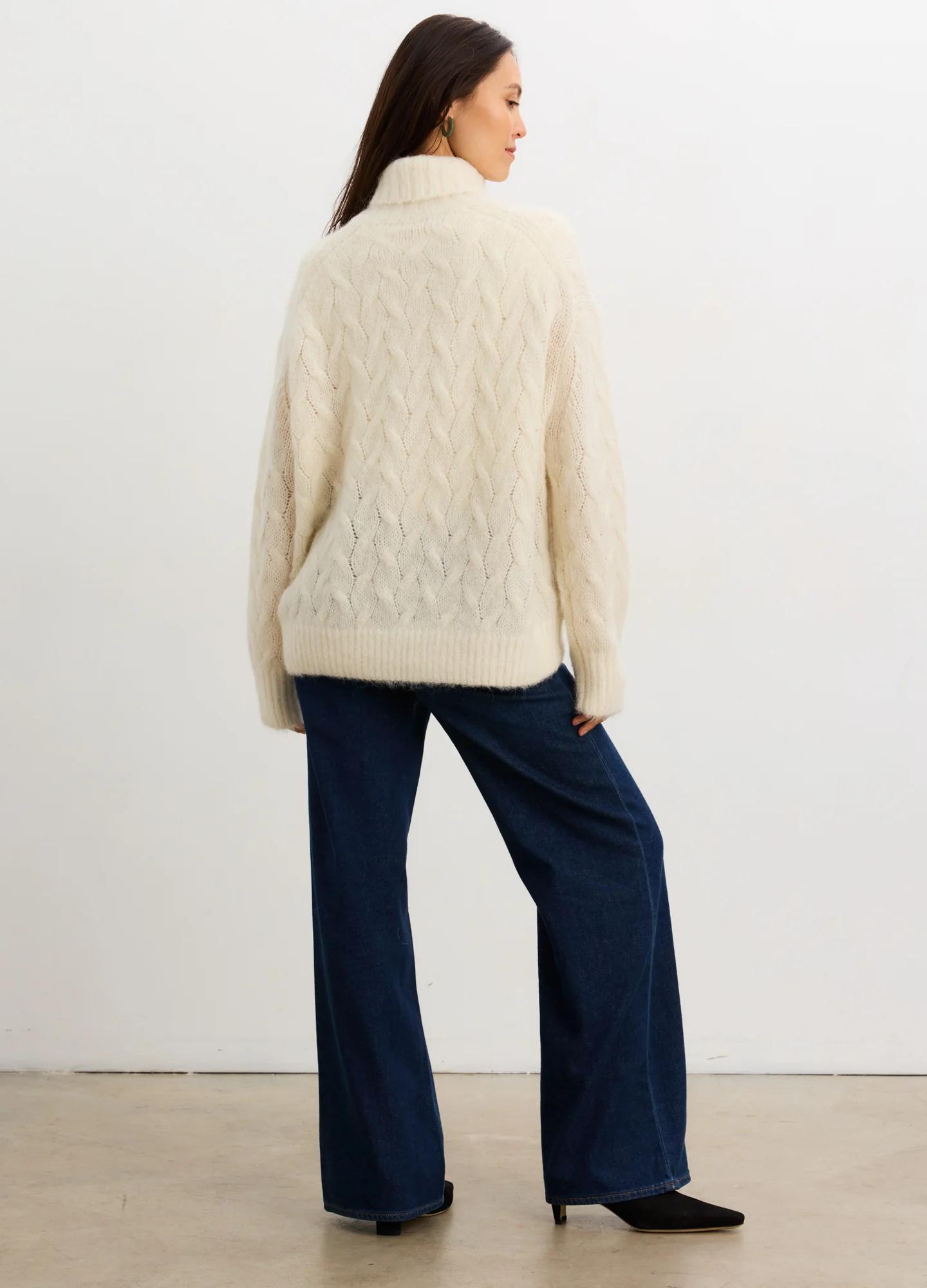 The Sophie Alpaca Cable Turtleneck - Image 4