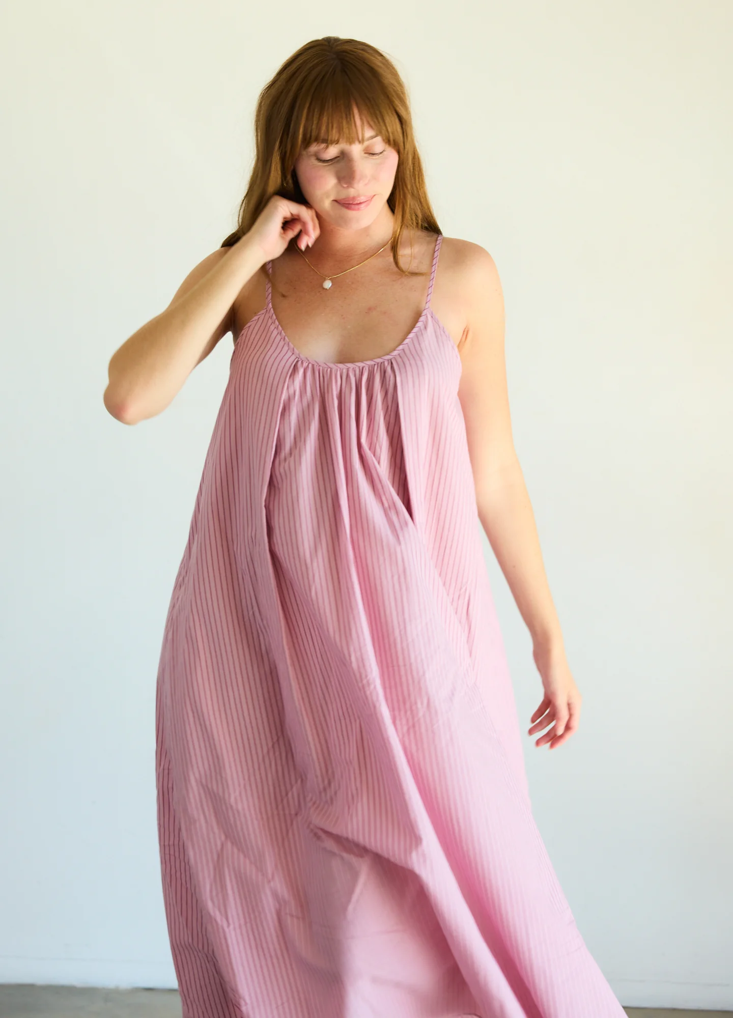 The Striped Cotton Nursing Nightgown - Image 4