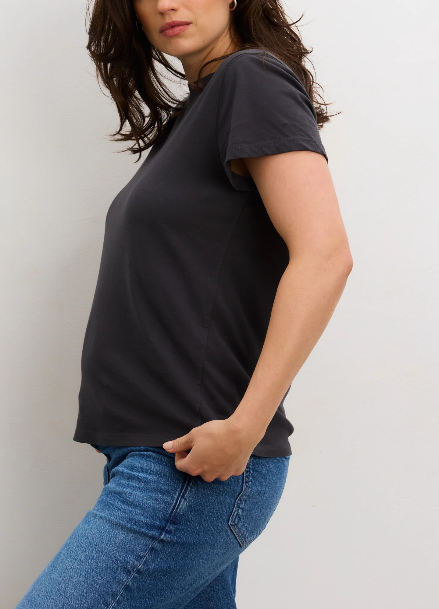 The Washed Cotton Short Sleeve Crew Tshirt - Image 6